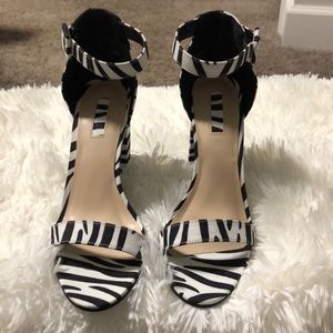 Fun zebra pattern sandals